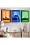 Signtouch McLaren GT3 Car Wall Art Set of 3 Outer Frame 30x40 cm - 3