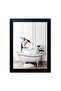 Signtouch Cute Penguins Bathtub Black White Kids Wall Art Outer Frame 40x60 cm