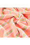 Viseu Fringed Jacquard Striped Cotton 100% Cotton Beach Towel 90X150 cm Salmon - 3