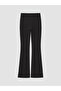 Lcw Modest Black Slim Fit Flared Women's Trousers - 7
