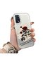 Oppo A16/A16S Compatible Retro Red Rose Printed Shock Protective Hard Case