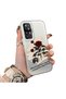 Redmi K50 Ultra Compatible Retro Red Rose Printed Impact Protective Hard Case