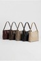 Women's Black Color Large Size Tote Bag Large Volume Shoulder Bag - 4