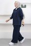 9290 - Stylish and Comfortable 2-Yarn Hooded Casual Women's Set - 3