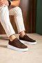 Lace-Up Men's Sneaker Brown Suede - 2