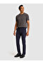 Navy Blue Slim Fit Canvas Trousers 50324269-Vr033 - 2