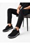 Men's Knitted Faylon Sole Sneaker Walking Shoes - Black Smoke - 2