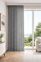 Renata Anthracite Custom Size Tulle Curtain 160X250 Without Pleats