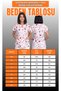 Women's V-Neck Bat Sleeve Ladybug Patterned White Terycotton Fabric Doctor Nurse Scrubs Single Top - 8