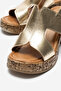Genuine Leather Thick-Heeled Women's Sandals - 4