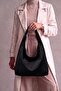 Lyra Black Technical Fabric Women's Shoulder Bag - 4