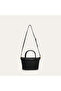 Women's Black Tote Shoulder Bag - 2