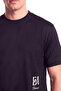 Men's Short Sleeve Crew Neck Cotton Plain Model Black T-Shirt - 3