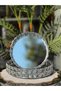 Set of 2 Round Decorative Trays with Crystal Stones and Mirrors – Stylish Presentation Tray for Promise and Engagement - 2