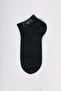 Men's Ankle-Length Flexible Cotton Socks with Logo Detail, Triple Pack, Multi-Color - 2