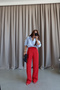 Pleated palazzo trousers - 5