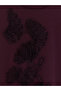 Vizyon New Season Plum Embroidered Soft Touch Women's T-Shirt - 6