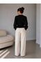 Women's Crew Neck Soft Textured Regular Fit Snap Fastener Knitwear Cardigan - 3