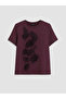 Vizyon New Season Plum Embroidered Soft Touch Women's T-Shirt - 5