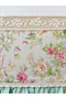 Natural Linen Floral Fabric Appliqued Lace Ruffled Curtain for Kitchen, Bedroom, and Living Room - 2