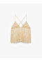 Comfortable Fit Thin Straps V-Neck Ruched Pajama Top - 2