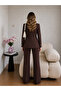 Glittery Piping Jacket and Trousers Double Blazer Set - 4