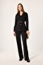 Belt-Detained Gold Button Jacket