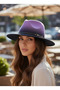 Special Design Fedora Trilby Hat Adjustable Cowboy Trilby with Gold Accessories - 8