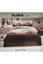 Ranforce -Jungle Bordo- Double Duvet Cover Set