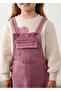 Embroidered Denim Salopet Girls' Dress 4910 - 2