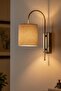 Novella Beige Fabric Textured Metal Antique Body Rustic E27 Single Wall Sconce