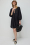 Black Knitted Detail Large Women's Bag - 3