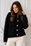 Buttoned Beard Cardigan N3327 Black