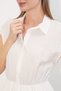 Women's Zero Sleeve Fold Dress 1572 - White - 5