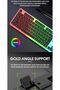 تيسو مجموعة كيبورد وماوس للالعاب T10 RGB - مجموعة مكتب وألعاب سلكية مريحة بإضاءة خلفية - 3