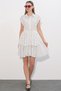 Women's Zero Sleeve Folded Dress 1572 - A.White - 2