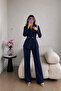 Front Pleated Jacket and Trousers Double Blazer Set - 5
