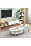 Multipurpose Two Layered Two table Coffee Table for Kitchen and Bedroom