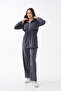 Front Robali Pocketed Zippered Pique Modal Suit - 2