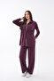 Front Robali Pocketed Zippered Pique Modal Suit - 3