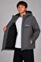 Boys' Nova Fabric Quilted Lined Hooded Waterproof Raincoat - 2