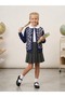 School-Style 95% Cotton Three-Dimensional Floral Detailed Snap-Fastener Cardigan for Girls (1 Size Large Is Recommended) - 2