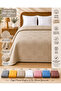 100% Cotton Square Patterned Pique Double Size 200X230 cm – Breathable Soft Textured Four-Season Pique - 2