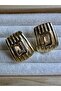 Light Orange Stone Quadrilateral Earrings - 2