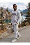Unisex Alaska Printed Crew Neck Sweatshirt Set Oversize