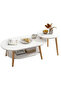 Multipurpose Two Layered Two table Coffee Table for Kitchen and Bedroom - 2