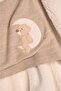 Soft Teddy Bear Embroidered 90X90 Welsoft Knitwear Baby Blanket - 4