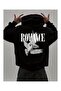 Romance Back Printed Oversize Hooded Sweatshirt