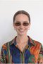 Line Brown Colored Oval Women's Sunglasses |   48 Ekartman Uv400 Protected
