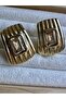 Light Orange Stone Quadrilateral Earrings - 3